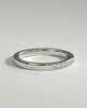 Christina - Round Channel Set Wedding Ring - 18k White Gold