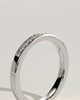 Christina - Round Channel Set Wedding Ring - 18k White Gold