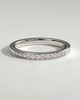 Christina - Round Channel Set Wedding Ring - 18k White Gold