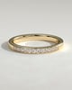 Christina - Round Channel Set Wedding Ring - 18k Yellow Gold