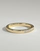 Christina - Round Channel Set Wedding Ring - 18k Yellow Gold