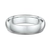 Classic Dome Mens Wedding Ring - 9k White Gold
