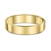 Classic Flat Bevel Mens Wedding Ring - 9k Yellow Gold