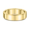 Classic Heavy Flat Bevel Mens Wedding Ring - 9k Yellow Gold