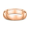 Classic Light Dome Mens Wedding Ring - 9k Rose Gold