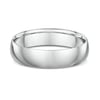 Classic Light Dome Mens Wedding Ring - 9k White Gold