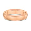 Classic Milgrain Mens Wedding Ring - 9k Rose Gold