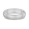Classic Milgrain Mens Wedding Ring - 9k White Gold
