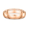 Classic Round Bevel Mens Wedding Ring - 9k Rose Gold