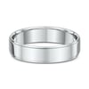 Classic Side Cut Mens Wedding Ring - 9k White Gold