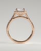 Clementine - Radiant Halo and Pav - 18k Rose Gold