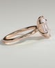 Cynthia - Classic Elongated Hexagon Claw Solitaire Engagement Ring - 18k Rose Gold
