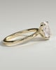 Daisy - Classic Oval Claw Solitaire Engagement Ring - 18k Yellow Gold High Setting