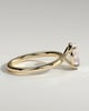 Daisy  Oval Solitaire - 18k Yellow Gold High Setting