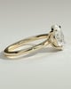 Daisy  Oval Solitaire - 18k Yellow Gold Low Setting
