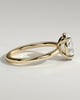 Daisy  Oval Solitaire - 18k Yellow Gold Low Setting