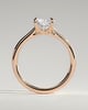 Dakota - Radiant Solitaire with Trellis Setting - 18k Rose Gold