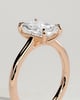 Dakota - Radiant Solitaire with Trellis Setting - 18k Rose Gold