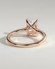 Dakota - Radiant Solitaire with Trellis Setting - 18k Rose Gold
