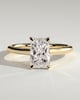 Dakota - Radiant Solitaire with Trellis Setting - 18k Yellow Gold