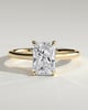 Dakota - Radiant Solitaire with Trellis Setting - 18k Yellow Gold