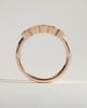 Dallas - Emerald Bezel Set Wedding Ring - 5 stones 18k Rose Gold