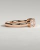 Dallas - Emerald Bezel Set Wedding Ring - 5 stones 18k Rose Gold