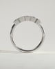 Dallas - Emerald Bezel Set Wedding Ring - 5 stones 18k White Gold