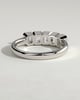 Dallas - Emerald Bezel Set Wedding Ring - 5 stones 18k White Gold