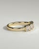 Dallas - Emerald Bezel Set Wedding Ring - 5 stones 18k Yellow Gold