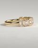 Dallas - Emerald Bezel Set Wedding Ring - 9 stones 18k Yellow Gold