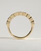 Dallas - Emerald Bezel Set Wedding Ring - 9 stones 18k Yellow Gold