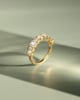 Dallas - Bezel Set Emerald Wedding Ring Lifestyle Image