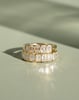 Dallas - Bezel Set Emerald Wedding Ring Lifestyle Image