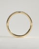 Danielle - Dipped Half Pave Curved Pave Band Wedding Ring - 18k Yellow Gold