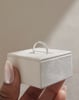 Danielle  Half Pav Curved Wedding Ring Lifestyle Image