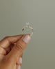 Dayna - Radiant Claw Solitaire with Marquise and Round Accent Stones Engagement Ring - 18k Yellow Gold / 18k White Gold