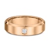 Dean Mens Wedding Ring - 9k Rose Gold