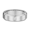 Dean Mens Wedding Ring - 9k White Gold