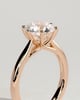 Delilah - 6 Claw Cathedral Round Solitaire - 18k Rose Gold