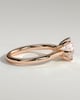 Delilah - 6 Claw Cathedral Round Solitaire - 18k Rose Gold