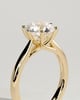 Delilah - 6 Claw Cathedral Round Solitaire - 18k Yellow Gold