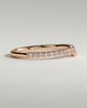 Demi - Demi Two Third Curved Pave Band Wedding Ring - 18k Rose Gold