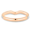 Demi  2/3 Pave Curved Wedding Ring - 18k Rose Gold
