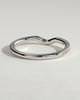 Demi - Demi Two Third Curved Pave Band Wedding Ring - 18k White Gold