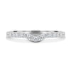 Demi  2/3 Pave Curved Wedding Ring - 18k White Gold