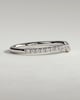 Demi - Demi Two Third Curved Pave Band Wedding Ring - 18k White Gold
