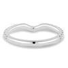 Demi  2/3 Pave Curved Wedding Ring - 18k White Gold