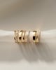 Demi - Demi Two Third Curved Pave Band Wedding Ring - 18k Yellow Gold