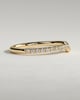 Demi - Demi Two Third Curved Pave Band Wedding Ring - 18k Yellow Gold